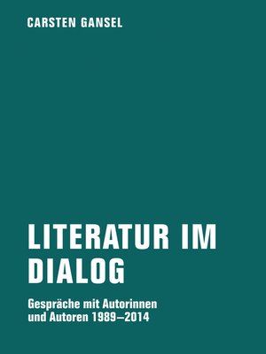 cover image of Literatur im Dialog